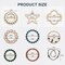 T-Shirt Clips 9 PCS, Clothes Corner Knotted Button, Fashion Alloy Pearl Rhinestone Circle Clip Buckle Round Shirt Silk Scarf Tie Clasp Ring Metal Decoratice Accessories for Women Girls (Type-1)